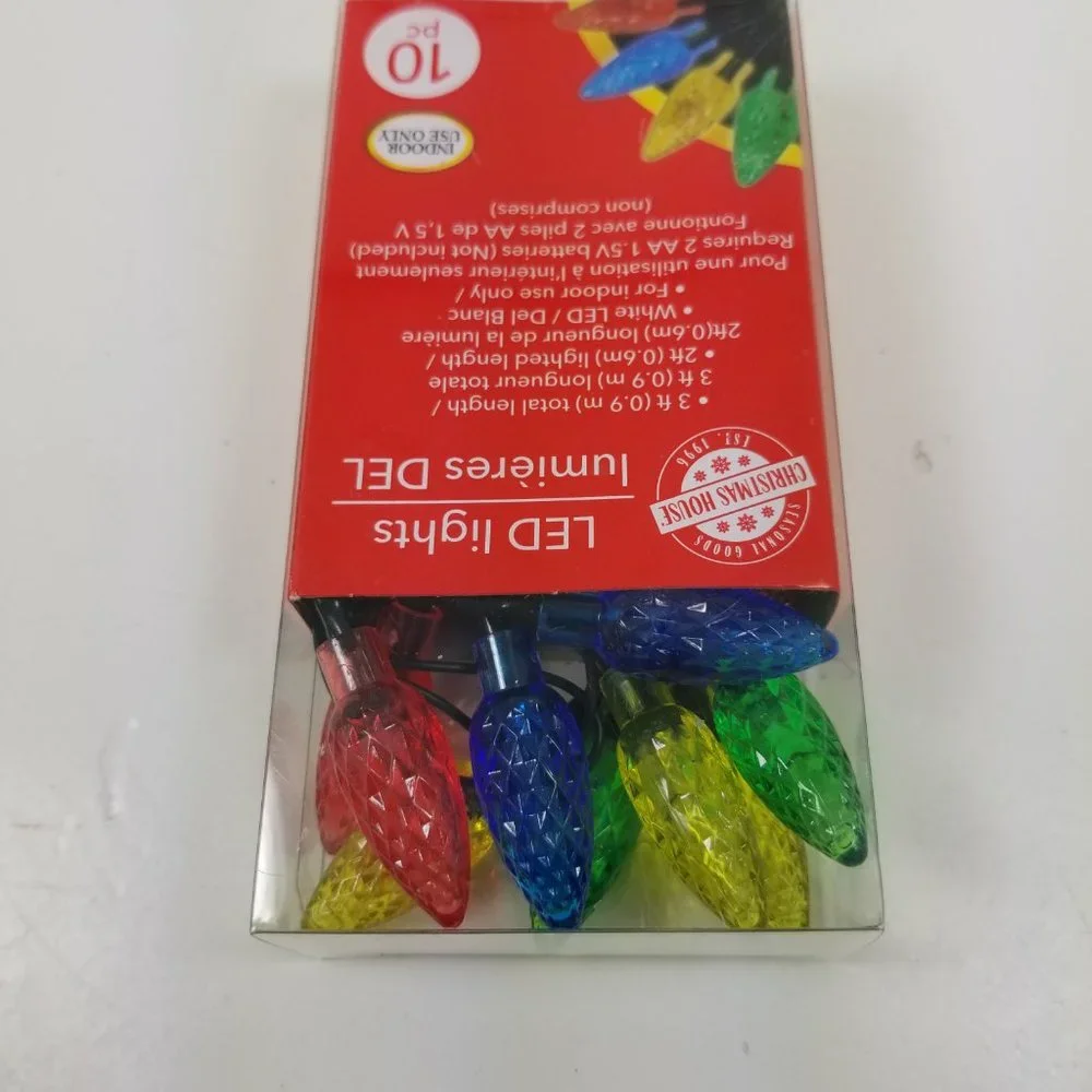 Christmas Led string of lights need AA Batteries